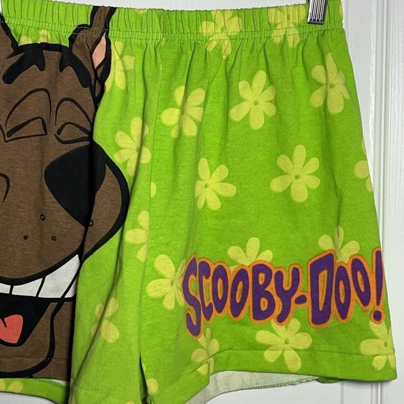 VTG 90s Scooby Doo Unisex Adults Graphic Shorts SINGLE STITCH NEON YELLOW MEDIUM - Picture 6 of 12